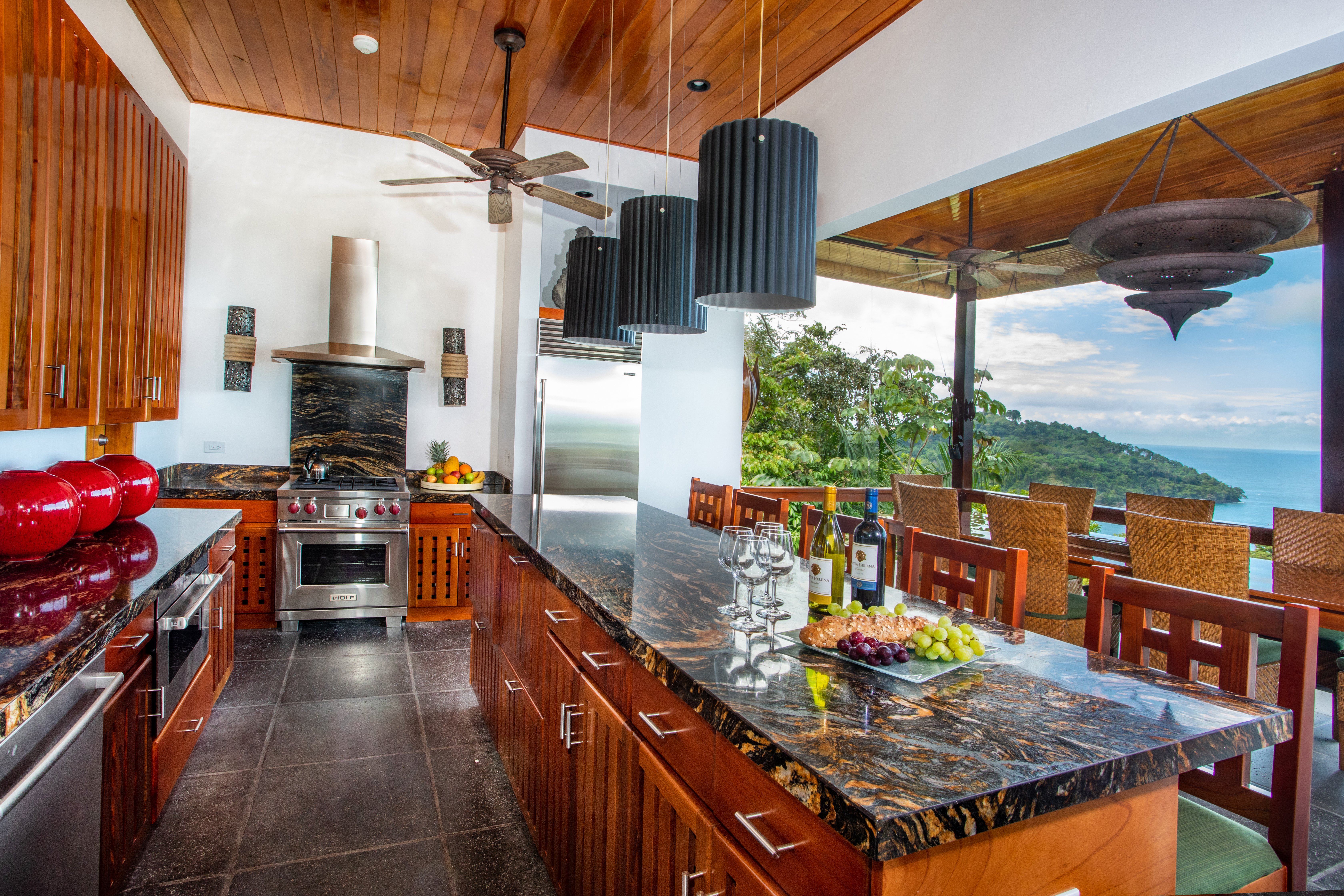 All new kitchen complete with Wolf and Sub-Zero appliances