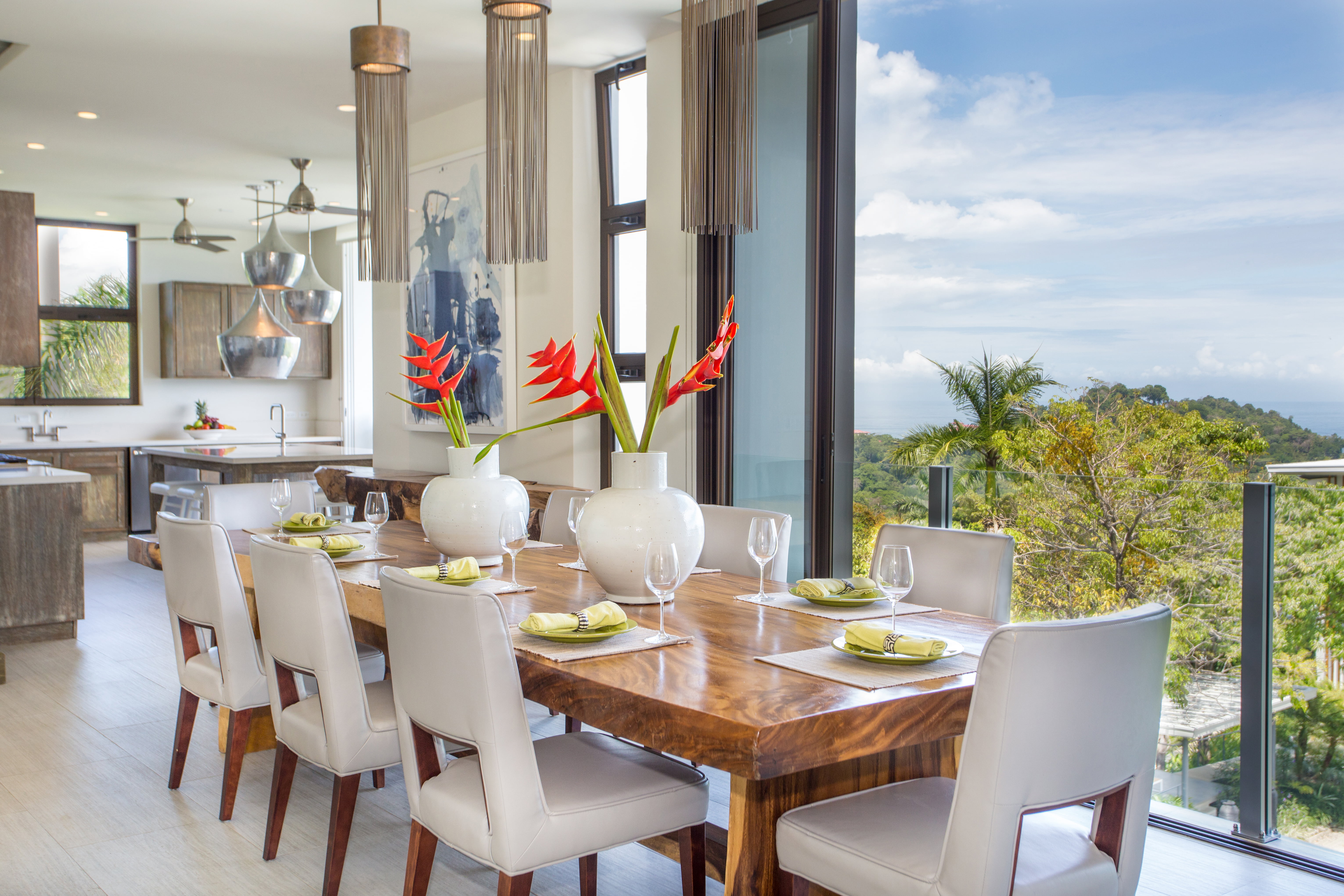 Dining area with panoramic views