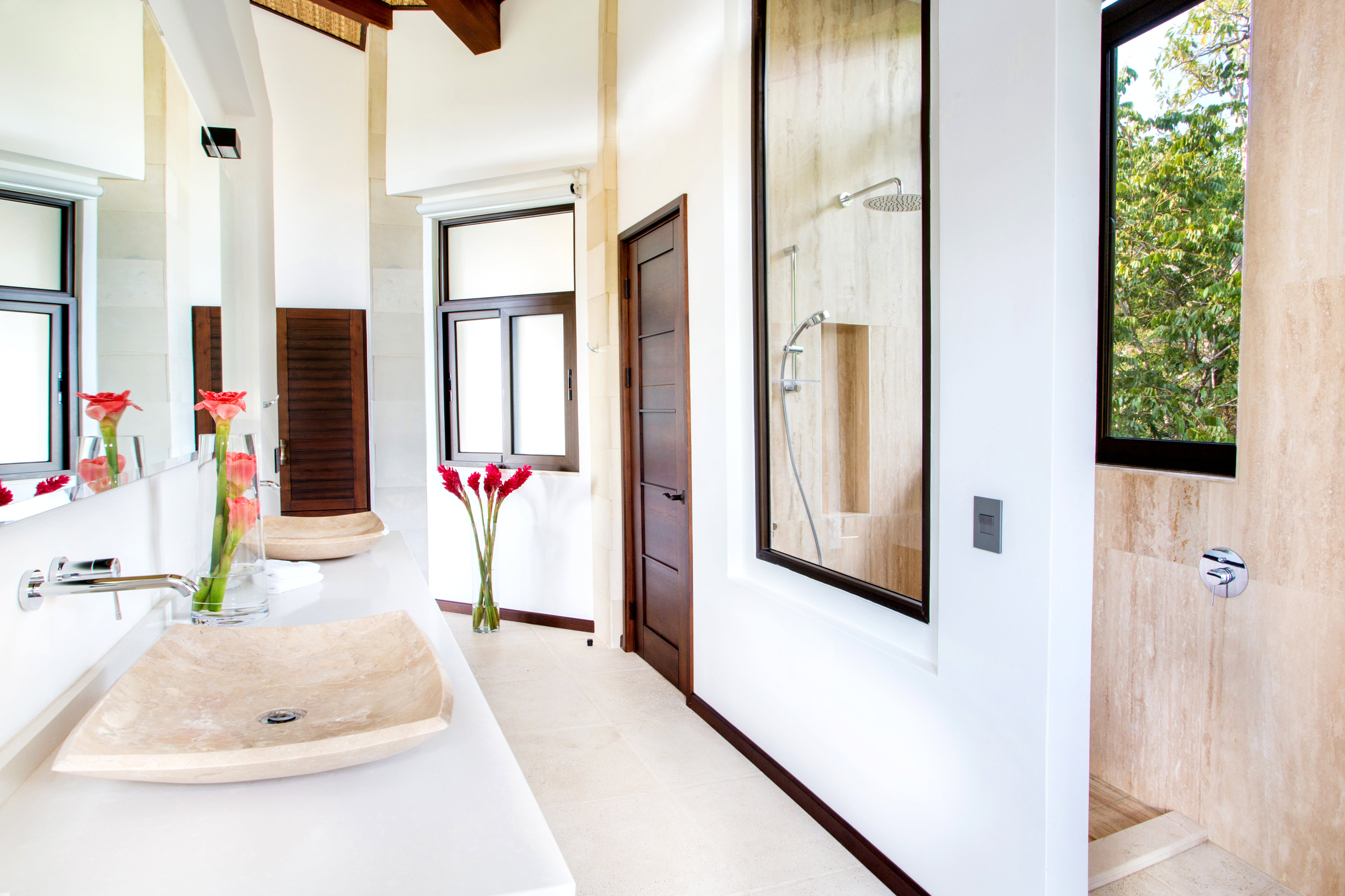 Primary bathroom, 5th level, with large walk-in shower