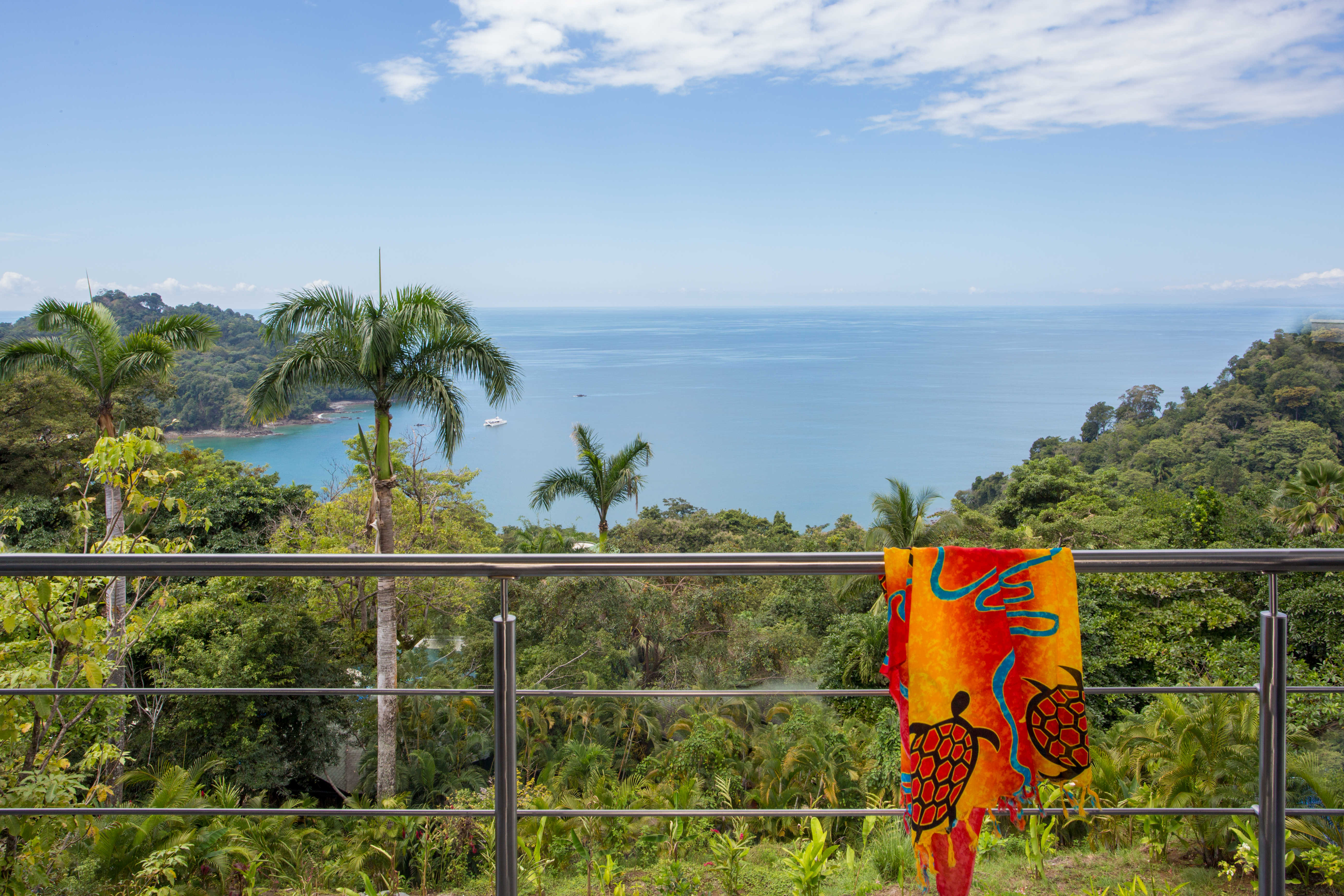 Each view may vary, however, all three villas have dramatic sunset ocean views from the bedroom balcony